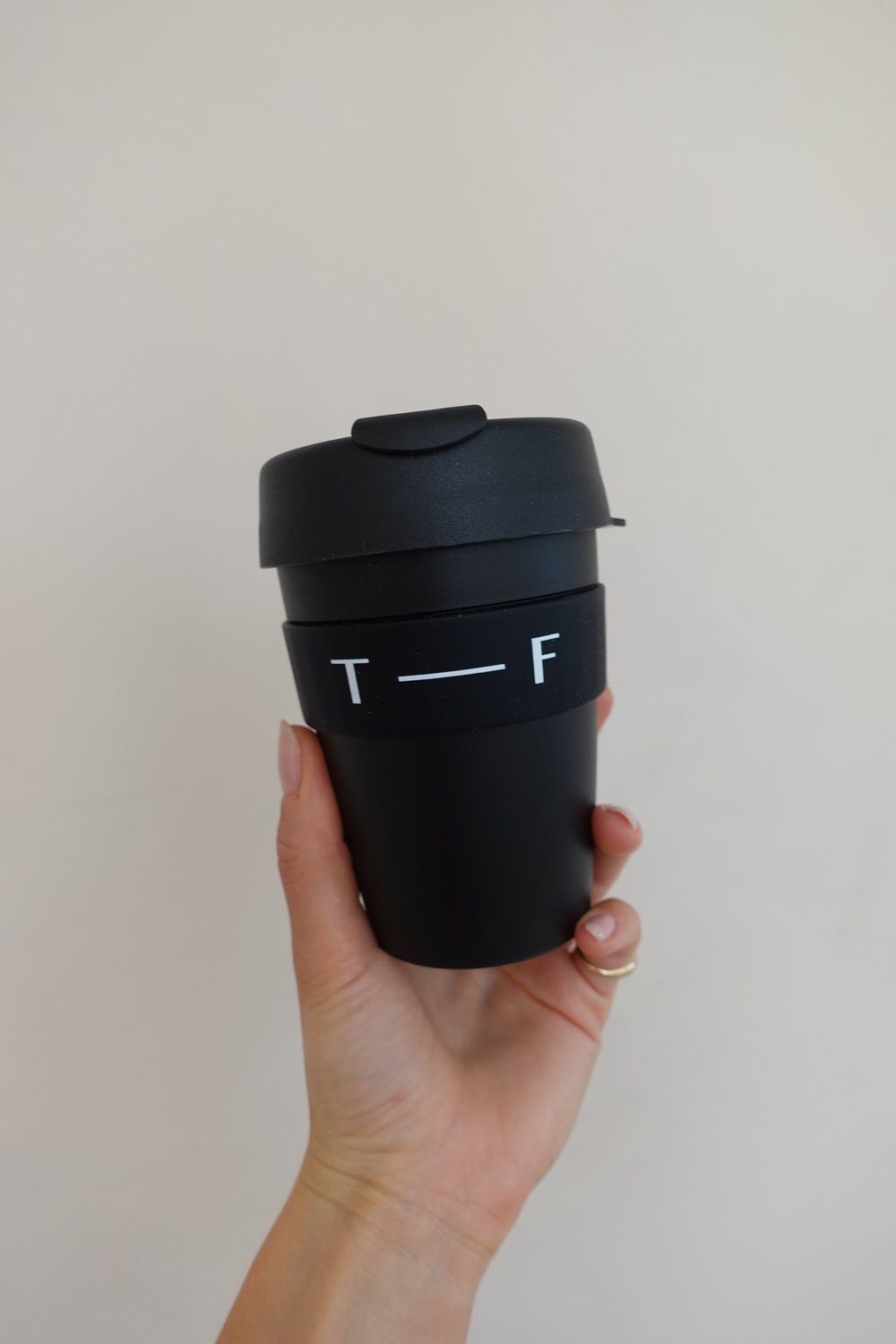 T — F Reusable Coffee Cup